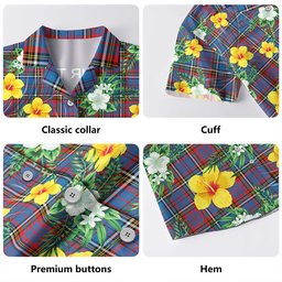Anderson Red Clan Badge Tartan Hawaiian Shirt Summer Vibes Style