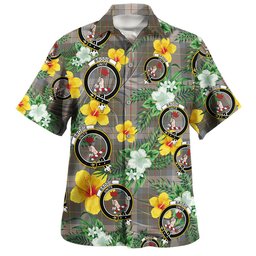 Brodie Silver (Brodie Muted) Ancient Clan Badge Tartan Hawaiian Shirt Summer Vibes Style