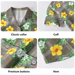 Brodie Silver (Brodie Muted) Ancient Clan Badge Tartan Hawaiian Shirt Summer Vibes Style