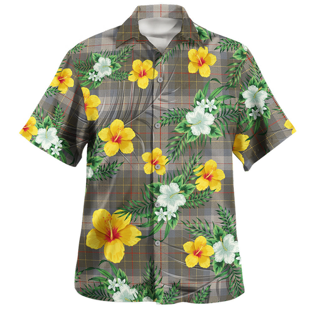 Brodie Silver (Brodie Muted) Ancient Clan Badge Tartan Hawaiian Shirt Summer Vibes Style