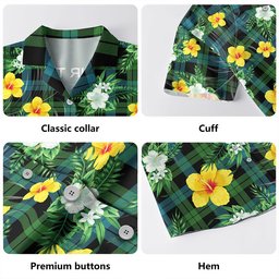 Campbell of Lochawe Ancient 2 Clan Badge Tartan Hawaiian Shirt Summer Vibes Style