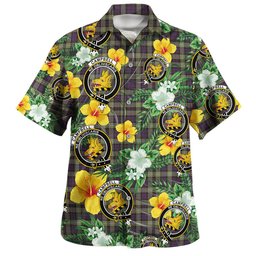 Campbell of Argyll 1815 Weathered 2 Clan Badge Tartan Hawaiian Shirt Summer Vibes Style
