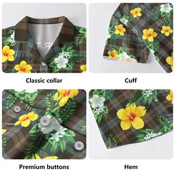 Campbell of Lochawe Weathered 2 Clan Badge Tartan Hawaiian Shirt Summer Vibes Style
