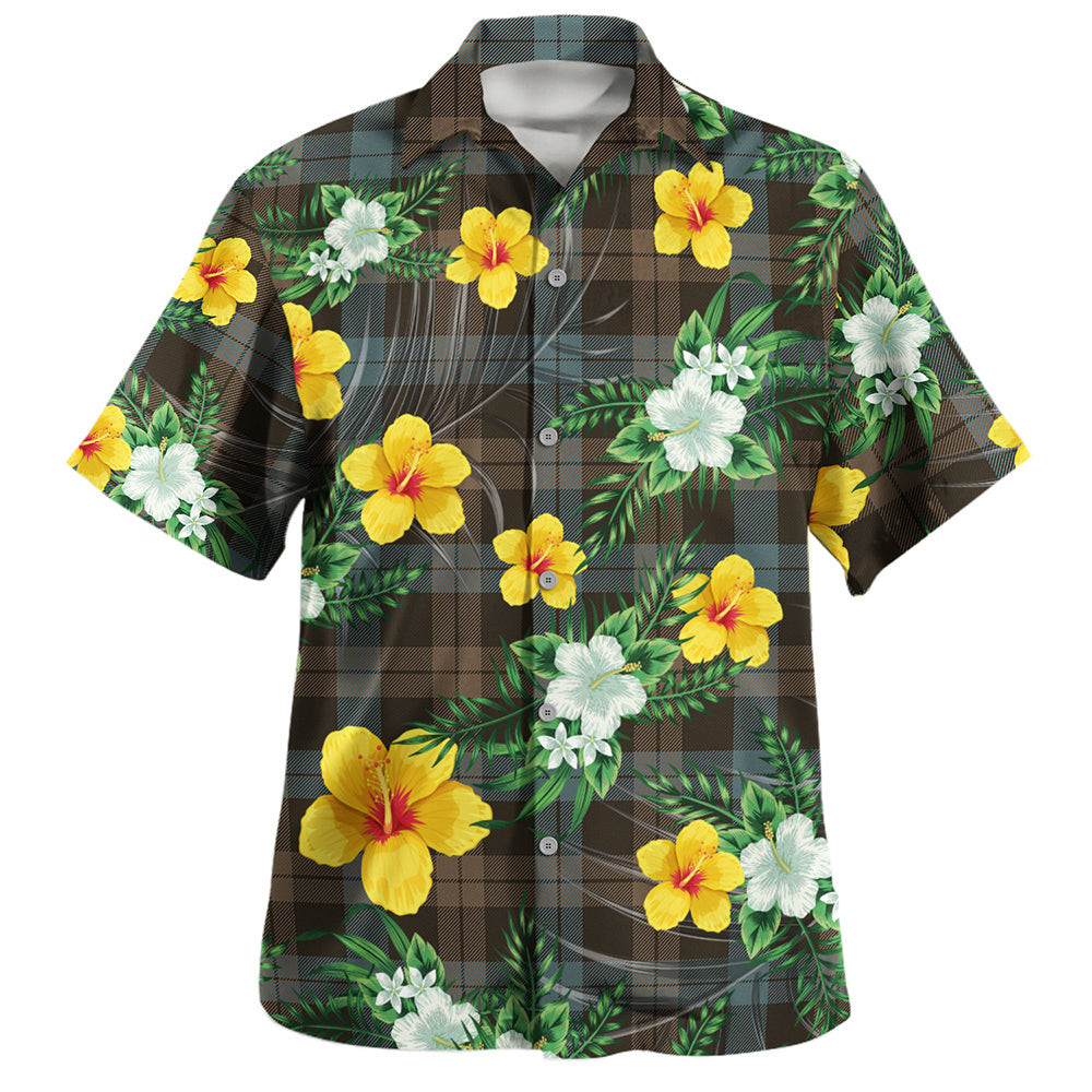 Campbell of Lochawe Weathered 2 Clan Badge Tartan Hawaiian Shirt Summer Vibes Style
