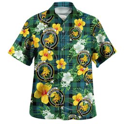 Campbell of Glenlyon Ancient 2 Clan Badge Tartan Hawaiian Shirt Summer Vibes Style