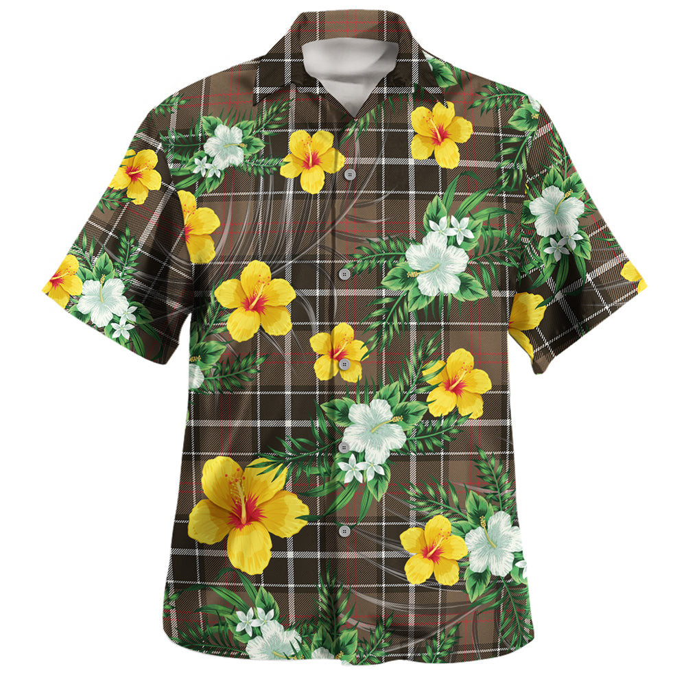Cleghorn Weathered Clan Badge Tartan Hawaiian Shirt Summer Vibes Style