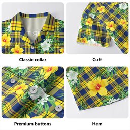 Carlisle (Carlill) Modern Clan Badge Tartan Hawaiian Shirt Summer Vibes Style