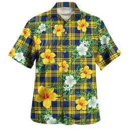 Carlisle (Carlill) Modern Clan Badge Tartan Hawaiian Shirt Summer Vibes Style