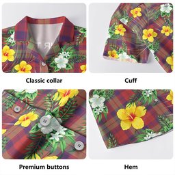Fraser of Altyre Weathered Clan Badge Tartan Hawaiian Shirt Summer Vibes Style