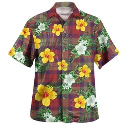 Fraser of Altyre Weathered Clan Badge Tartan Hawaiian Shirt Summer Vibes Style