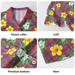 Fraser of Reelig Weathered Clan Badge Tartan Hawaiian Shirt Summer Vibes Style