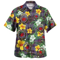 Dempster Weathered Clan Badge Tartan Hawaiian Shirt Summer Vibes Style