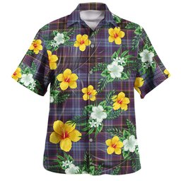 Dempster Weathered Clan Badge Tartan Hawaiian Shirt Summer Vibes Style