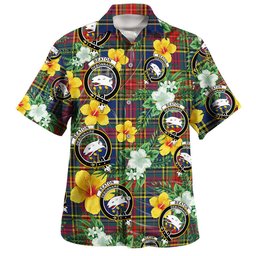 Beaton Modern Clan Badge Tartan Hawaiian Shirt Summer Vibes Style