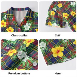 Beaton Modern Clan Badge Tartan Hawaiian Shirt Summer Vibes Style