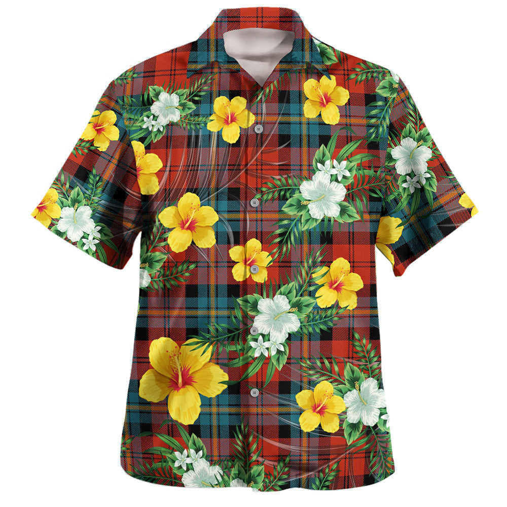 Aitken Ancient Clan Badge Tartan Hawaiian Shirt Summer Vibes Style