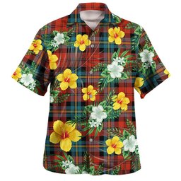 Aitken Ancient Clan Badge Tartan Hawaiian Shirt Summer Vibes Style