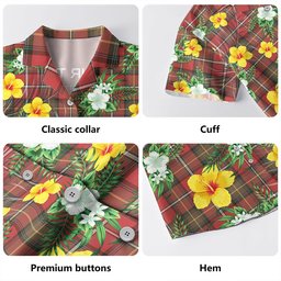 Boyd Weathered Clan Badge Tartan Hawaiian Shirt Summer Vibes Style