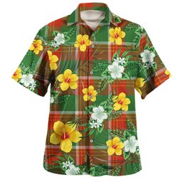 Brisbane Ancient Clan Badge Tartan Hawaiian Shirt Summer Vibes Style