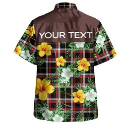 Black (DCD) Modern Clan Badge Tartan Hawaiian Shirt Summer Vibes Style