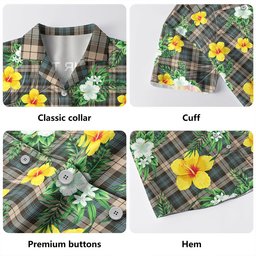 Campbell Weathered 2 Clan Badge Tartan Hawaiian Shirt Summer Vibes Style