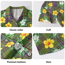 Bowie Modern Clan Badge Tartan Hawaiian Shirt Summer Vibes Style