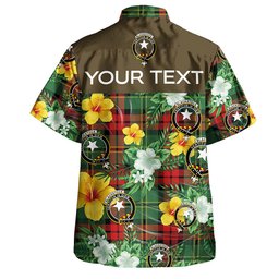 Blackstock Hunting Modern Clan Badge Tartan Hawaiian Shirt Summer Vibes Style