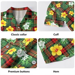 Blackstock Hunting Modern Clan Badge Tartan Hawaiian Shirt Summer Vibes Style