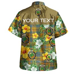 Carlisle (Carlill) Weathered Clan Badge Tartan Hawaiian Shirt Summer Vibes Style