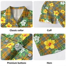 Carlisle (Carlill) Weathered Clan Badge Tartan Hawaiian Shirt Summer Vibes Style