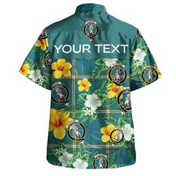 Cleland Ancient Clan Badge Tartan Hawaiian Shirt Summer Vibes Style