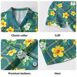 Cleland Ancient Clan Badge Tartan Hawaiian Shirt Summer Vibes Style