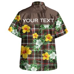 Black (DCD) Weathered Clan Badge Tartan Hawaiian Shirt Summer Vibes Style