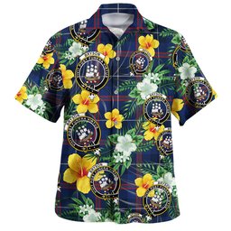 Bryson Modern Clan Badge Tartan Hawaiian Shirt Summer Vibes Style