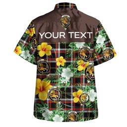 Black (DCD) Ancient Clan Badge Tartan Hawaiian Shirt Summer Vibes Style