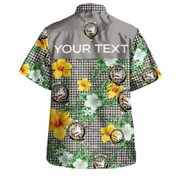 Halliday (Holliday) Weathered Clan Badge Tartan Hawaiian Shirt Summer Vibes Style