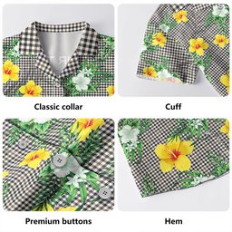 Halliday (Holliday) Weathered Clan Badge Tartan Hawaiian Shirt Summer Vibes Style