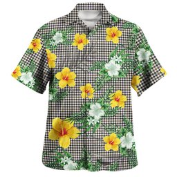 Halliday (Holliday) Weathered Clan Badge Tartan Hawaiian Shirt Summer Vibes Style