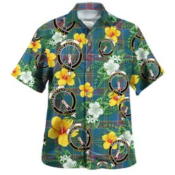 Hart Ancient Clan Badge Tartan Hawaiian Shirt Summer Vibes Style
