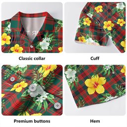 Fulton 1999 Modern Clan Badge Tartan Hawaiian Shirt Summer Vibes Style