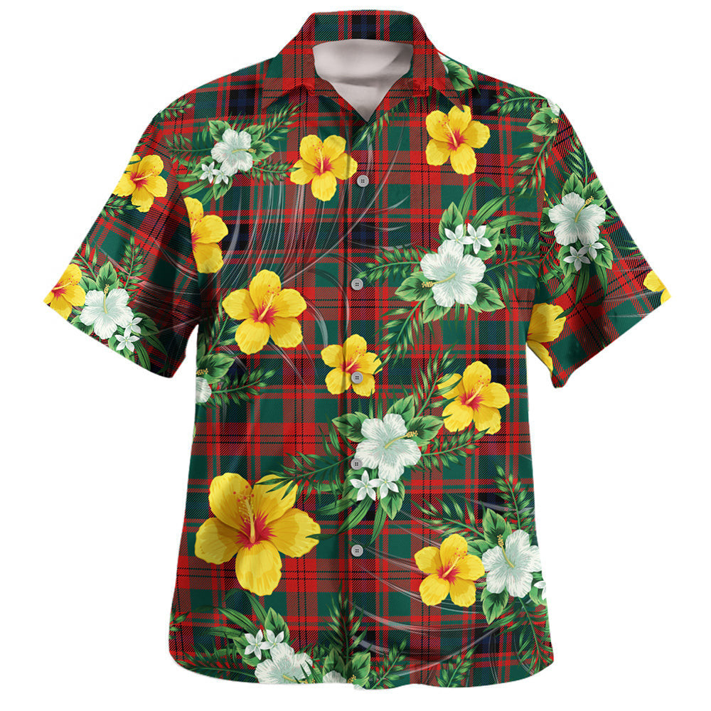Fulton 1999 Modern Clan Badge Tartan Hawaiian Shirt Summer Vibes Style