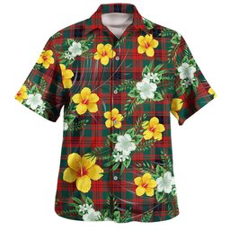 Fulton 1999 Modern Clan Badge Tartan Hawaiian Shirt Summer Vibes Style
