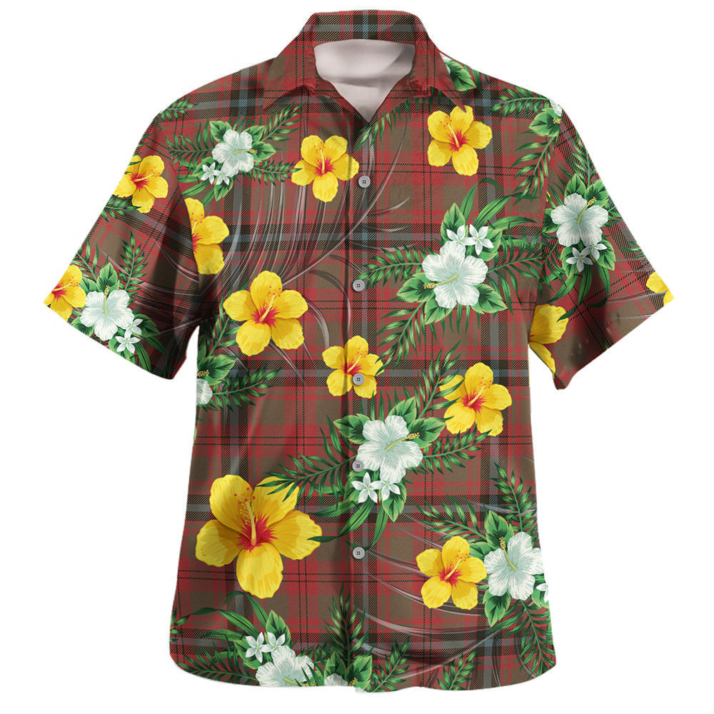 Fulton 1999 Weathered Clan Badge Tartan Hawaiian Shirt Summer Vibes Style