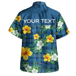 Haney Blue Ancient Clan Badge Tartan Hawaiian Shirt Summer Vibes Style
