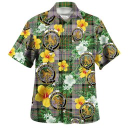 Firth of Tay (Gillies Dress) Ancient Clan Badge Tartan Hawaiian Shirt Summer Vibes Style