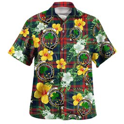 Harvey Modern Clan Badge Tartan Hawaiian Shirt Summer Vibes Style