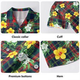 Harvey Modern Clan Badge Tartan Hawaiian Shirt Summer Vibes Style