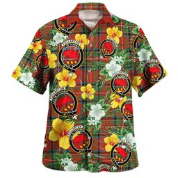 Fullarton Clan Badge Tartan Hawaiian Shirt Summer Vibes Style