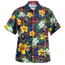 Glenn Modern Clan Badge Tartan Hawaiian Shirt Summer Vibes Style