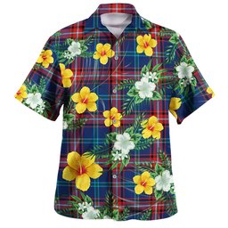 Glenn Modern Clan Badge Tartan Hawaiian Shirt Summer Vibes Style